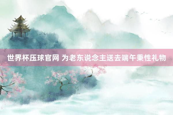 世界杯压球官网 为老东说念主送去端午秉性礼物