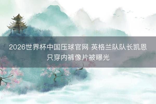 2026世界杯中国压球官网 英格兰队队长凯恩只穿内裤像片被曝光
